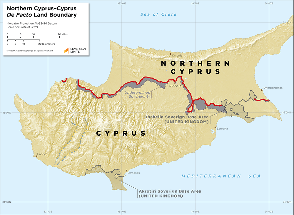 Cyprus–Northern Cyprus Land Boundary | Sovereign Limits